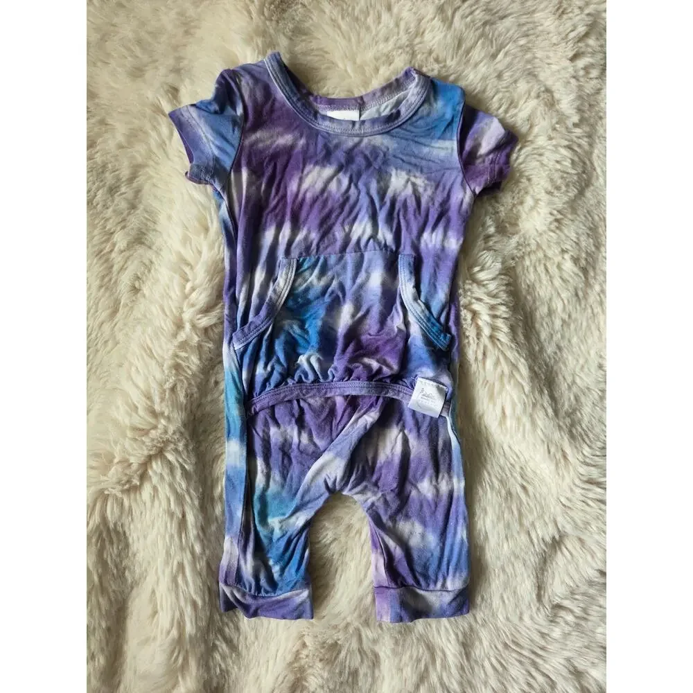 Ready Set Romper Purple & Blue ombre with clouds size 3-6 Adaptive Fit One Piece - Picture 1 of 5